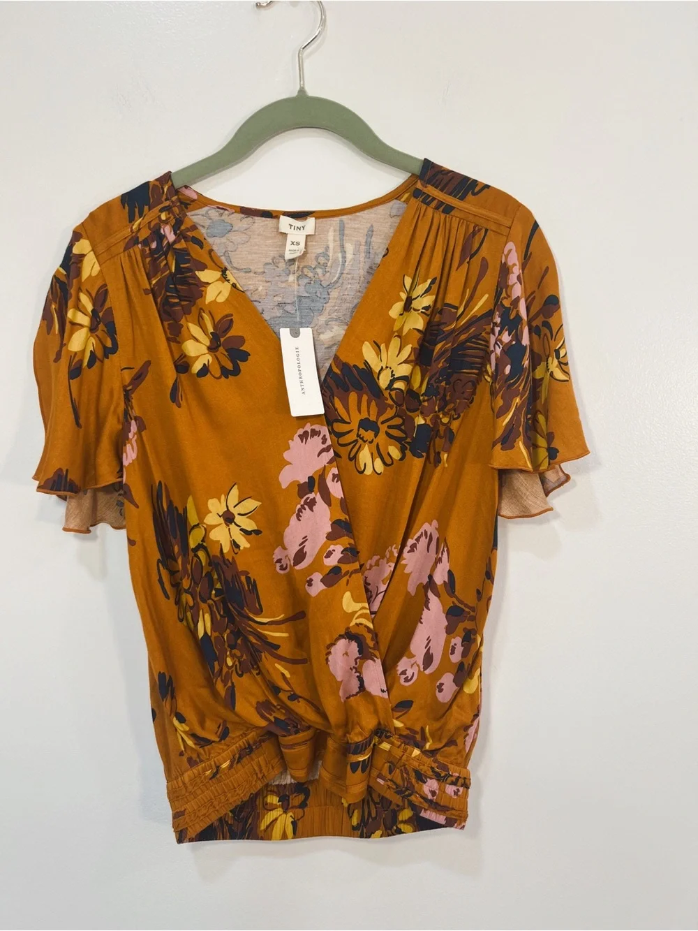 NWT Anthropologie Tiny Venus Knit Wrap Blouse - Picture 11 of 11